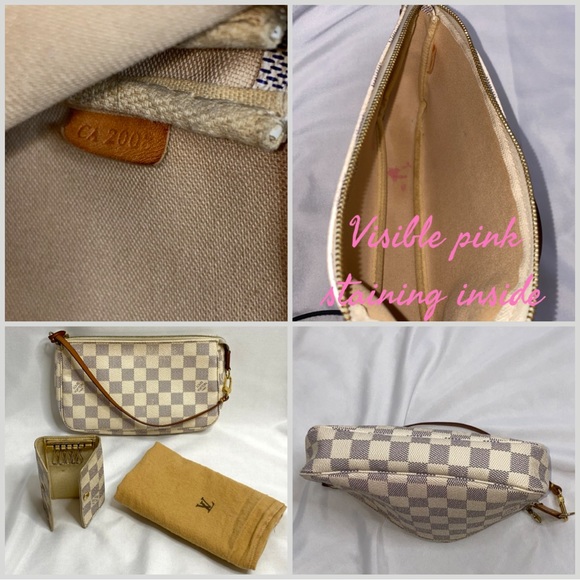 SALE!! Louis Vuitton Pochette Damier Azur with Matching Key Holder Wallet - Picture 4 of 6